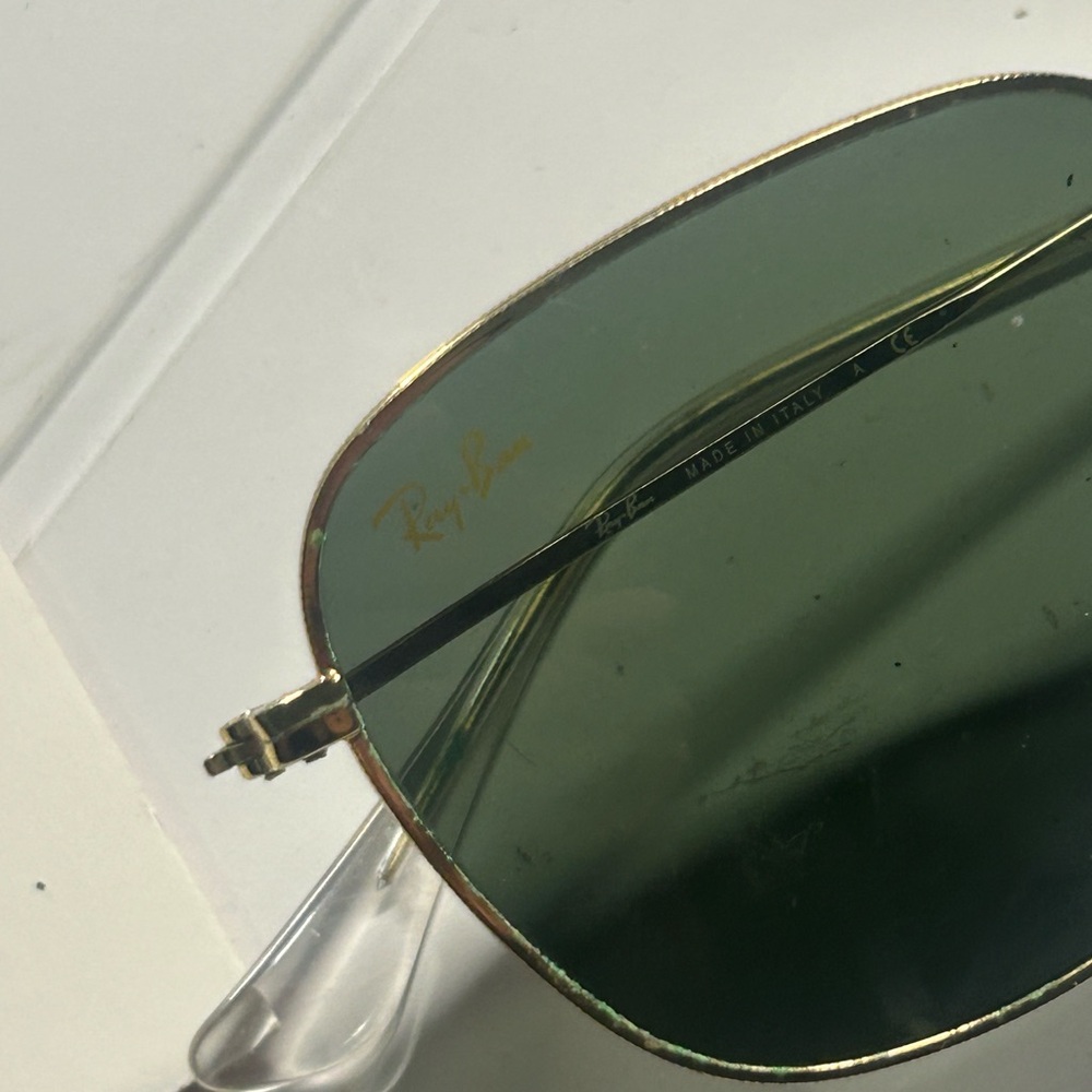 Gold Frame Ray-Bans - Picture 2 of 2